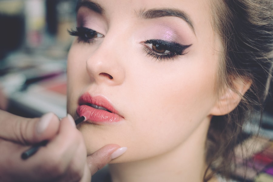 Soft, rose-toned beauty and makeup