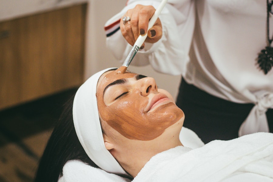Calming spa and skincare ritual